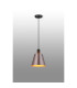 Greenport Single Pendant 23cm x 18cm Shade 1 Light E27 Sand Black/Brown/Copper Metal Shade-3