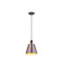 Greenport Single Pendant 23cm x 18cm Shade 1 Light E27 Sand Black/Brown/Copper Metal Shade-4