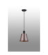 Greenport Single Pendant 23cm x 18cm Shade 1 Light E27 Sand Black/Brown/Copper Metal Shade-8