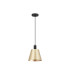 Greenport Single Pendant 23cm x 18cm Shade 1 Light E27 Sand Black/Brass/Gold Metal Shade-5