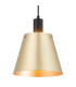Greenport Single Pendant 23cm x 18cm Shade 1 Light E27 Sand Black/Brass/Gold Metal Shade-7