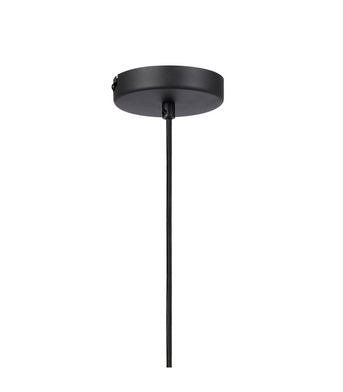 Greenport Single Pendant 23cm x 18cm Shade 1 Light E27 Sand Black/Smoke Faded Glass Shade-6