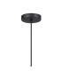 Greenport Single Pendant 16cm x 14cm Shade 1 Light E27 Sand Black/Black/Gold Metal Shade-6