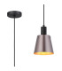 Greenport Single Pendant 16cm x 14cm Shade 1 Light E27 Sand Black/Brown/Copper Metal Shade-1