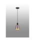 Greenport Single Pendant 16cm x 14cm Shade 1 Light E27 Sand Black/Brown/Copper Metal Shade-3