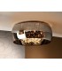 6 Light Dimmable Crystal Flush Ceiling Light with Remote Control Chrome, Mirror, G9 - 1