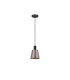 Greenport Single Pendant 16cm x 14cm Shade 1 Light E27 Sand Black/Brown/Copper Metal Shade-5