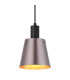Greenport Single Pendant 16cm x 14cm Shade 1 Light E27 Sand Black/Brown/Copper Metal Shade-7