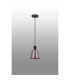 Greenport Single Pendant 16cm x 14cm Shade 1 Light E27 Sand Black/Brown/Copper Metal Shade-8