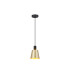 Greenport Single Pendant 16cm x 14cm Shade 1 Light E27 Sand Black/Brass/Gold Metal Shade-4