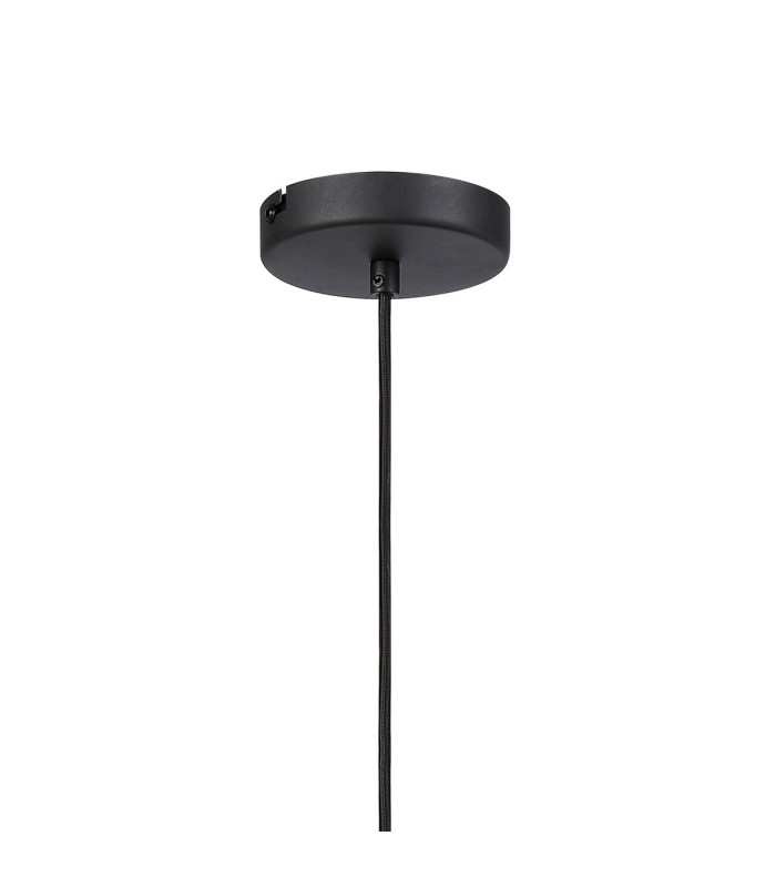 Greenport Single Pendant 16cm x 14cm Shade 1 Light E27 Sand Black/Smoke Faded Glass Shade-6