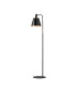 Greenport Floor Lamp 23cm x 18cm Shade 1 Light E27 Sand Black/Black/Gold Metal Shade-1