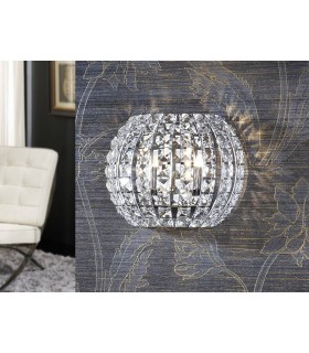 2 Light Crystal Wall Lamp Chrome, G9 - 1