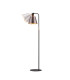 Greenport Floor Lamp 23cm x 18cm Shade 1 Light E27 Sand Black/Brown/Copper Metal Shade-3