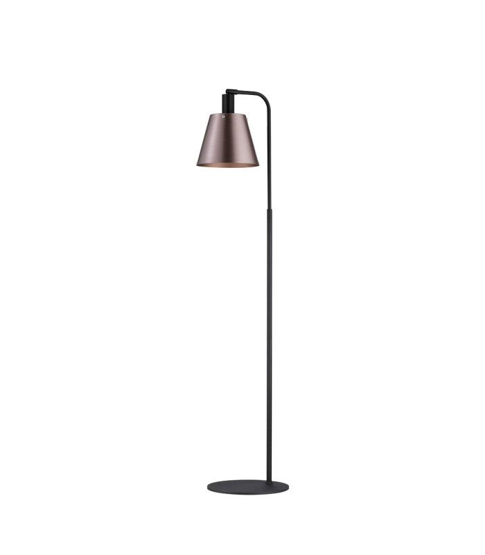 Greenport Floor Lamp 23cm x 18cm Shade 1 Light E27 Sand Black/Brown/Copper Metal Shade-4