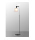 Greenport Floor Lamp 23cm x 18cm Shade 1 Light E27 Sand Black/Frosted White Glass Shade-3