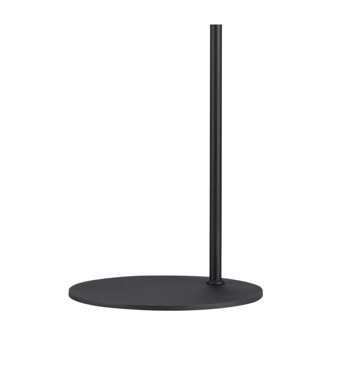 Greenport Floor Lamp 23cm x 18cm Shade 1 Light E27 Sand Black/Frosted White Glass Shade-7