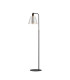 Greenport Floor Lamp 23cm x 18cm Shade 1 Light E27 Sand Black/Light Grey/Silver Metal Shade-1