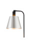 Greenport Floor Lamp 23cm x 18cm Shade 1 Light E27 Sand Black/Light Grey/Silver Metal Shade-8