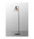 Greenport Floor Lamp 23cm x 18cm Shade 1 Light E27 Sand Black/Smoke Faded Glass Shade-3