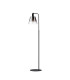 Greenport Floor Lamp 23cm x 18cm Shade 1 Light E27 Sand Black/Smoke Faded Glass Shade-5