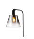 Greenport Floor Lamp 23cm x 18cm Shade 1 Light E27 Sand Black/Smoke Faded Glass Shade-8
