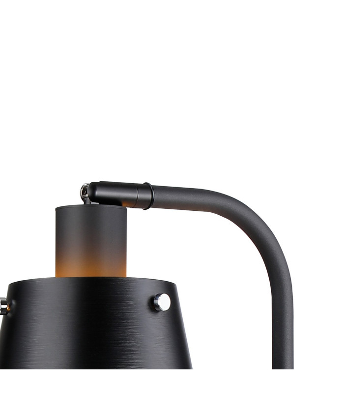 Greenport Table Lamp 16cm x 14cm Shade 1 Light E27 Sand Black/Black/Gold Metal Shade-10