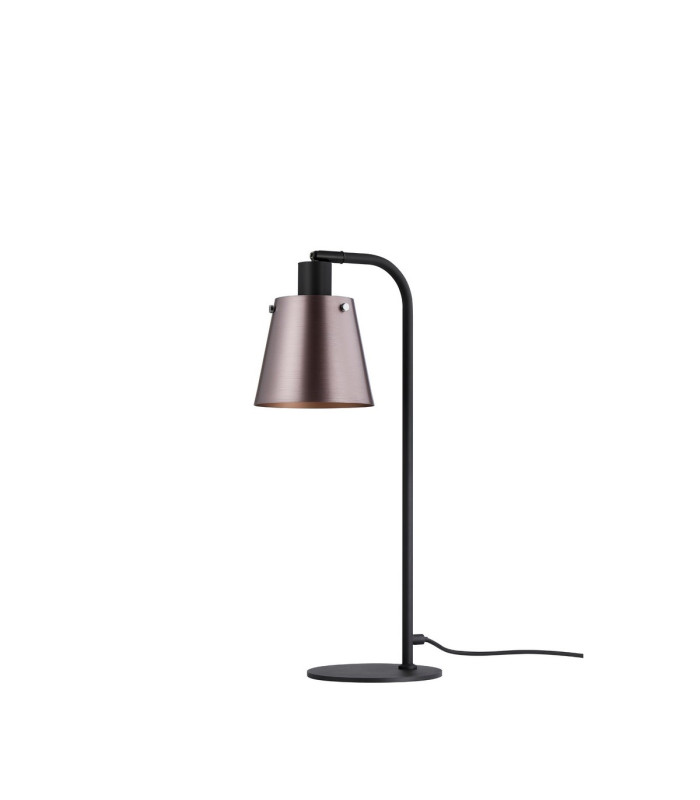 Greenport Table Lamp 16cm x 14cm Shade 1 Light E27 Sand Black/Brown/Copper Metal Shade-5