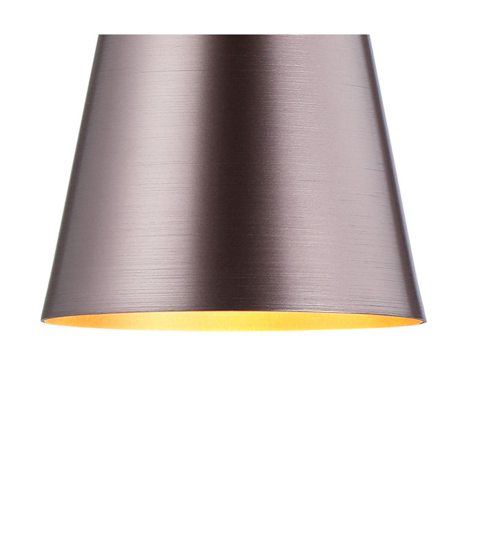Greenport Table Lamp 16cm x 14cm Shade 1 Light E27 Sand Black/Brown/Copper Metal Shade-8