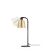Greenport Table Lamp 16cm x 14cm Shade 1 Light E27 Sand Black/Brass/Gold Metal Shade-4