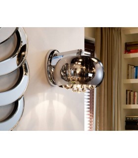 Crystal Wall Lamp Chrome, Mirror, G9 - 1