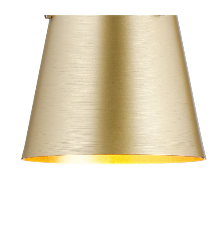Greenport Table Lamp 16cm x 14cm Shade 1 Light E27 Sand Black/Brass/Gold Metal Shade-8
