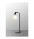 Greenport Table Lamp 16cm x 14cm Shade 1 Light E27 Sand Black/Frosted White Glass Shade-3