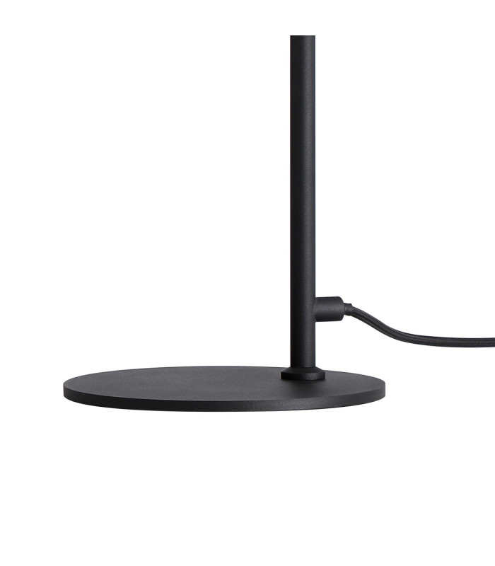 Greenport Table Lamp 16cm x 14cm Shade 1 Light E27 Sand Black/Frosted White Glass Shade-7
