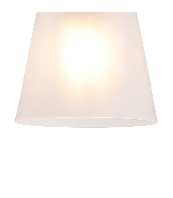 Greenport Table Lamp 16cm x 14cm Shade 1 Light E27 Sand Black/Frosted White Glass Shade-8