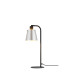 Greenport Table Lamp 16cm x 14cm Shade 1 Light E27 Sand Black/Light Grey/Silver Metal Shade-1