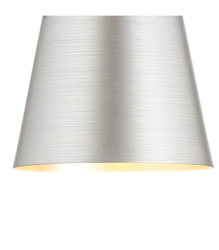 Greenport Table Lamp 16cm x 14cm Shade 1 Light E27 Sand Black/Light Grey/Silver Metal Shade-8