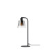 Greenport Table Lamp 16cm x 14cm Shade 1 Light E27 Sand Black/Smoke Faded Glass Shade-5