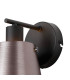 Greenport Wall Light Switched 16cm x 14cm Shade 1 Light E27 Sand Black/Brown/Copper Metal Shade-5