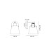 Greenport Wall Light Switched 16cm x 14cm Shade 1 Light E27 Sand Black/Light Grey/Silver Metal Shade-2