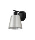 Greenport Wall Light Switched 16cm x 14cm Shade 1 Light E27 Sand Black/Light Grey/Silver Metal Shade-4