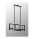 Canastota Pendant/Flush Convertible 6 x E27 Satin Black/Champagne Gold-9