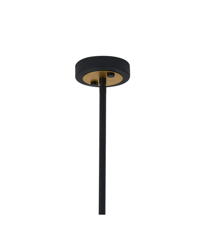 Canastota Square Multi Height Pendant 1 x E27 Satin Black/Champagne Gold-6