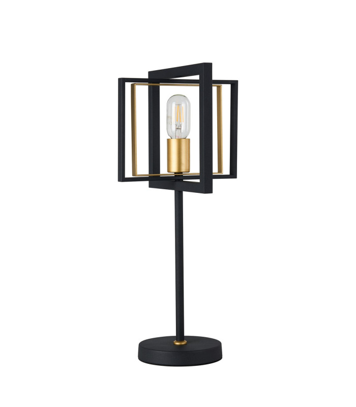 Canastota Table Lamp 1 x E27 Satin Black/Champagne Gold-4