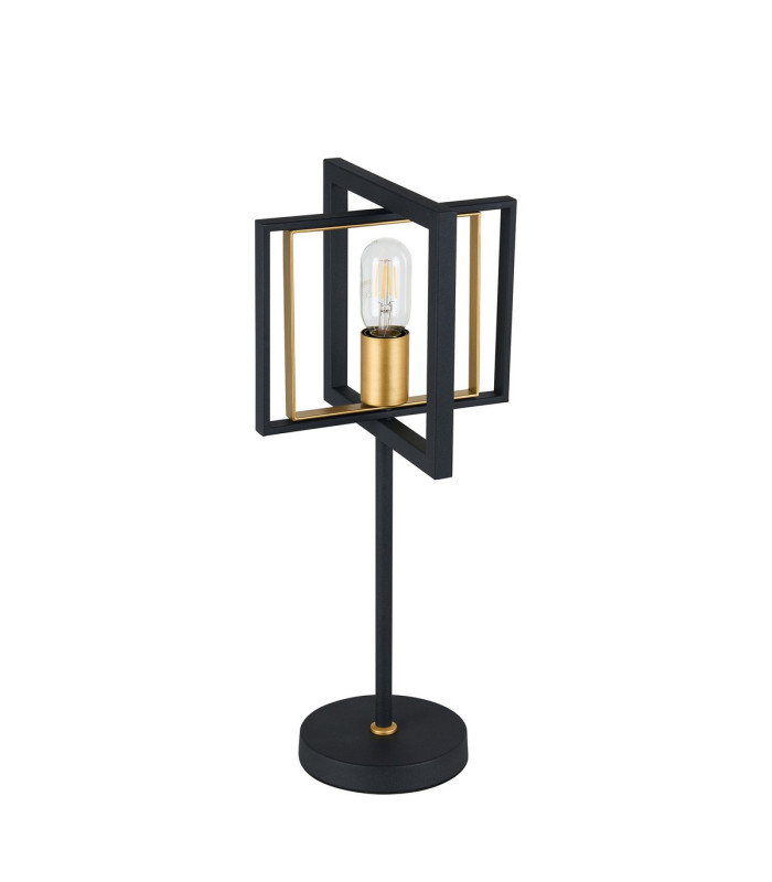 Canastota Table Lamp 1 x E27 Satin Black/Champagne Gold-9