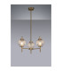 Cincinnatus 55cm Multi Height Pendant 3 x G9 Antique Brass/Clear Glass-3