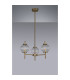 Cincinnatus 55cm Multi Height Pendant 3 x G9 Antique Brass/Clear Glass-8