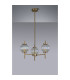Cincinnatus 55cm Multi Height Pendant 3 x G9 Antique Brass/Light Iridescent Glass-8