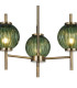 Cincinnatus 55cm Multi Height Pendant 3 x G9 Antique Brass/Moss Green Glass-6