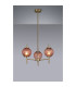 Cincinnatus 55cm Multi Height Pendant 3 x G9 Antique Brass/Blush Pink Glass-3
